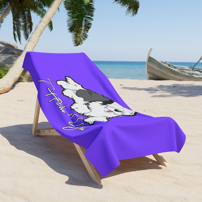 Towels Old English Sheepdog Pool Towel Beach Towel XL Etsy