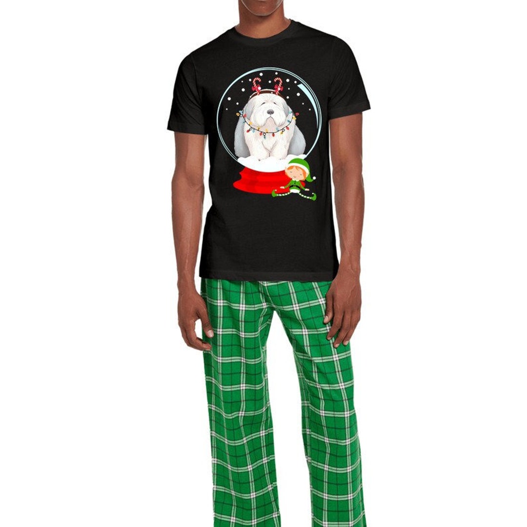 Men's Christmas Pajama Set Old English Sheepdog Sheepie Etsy