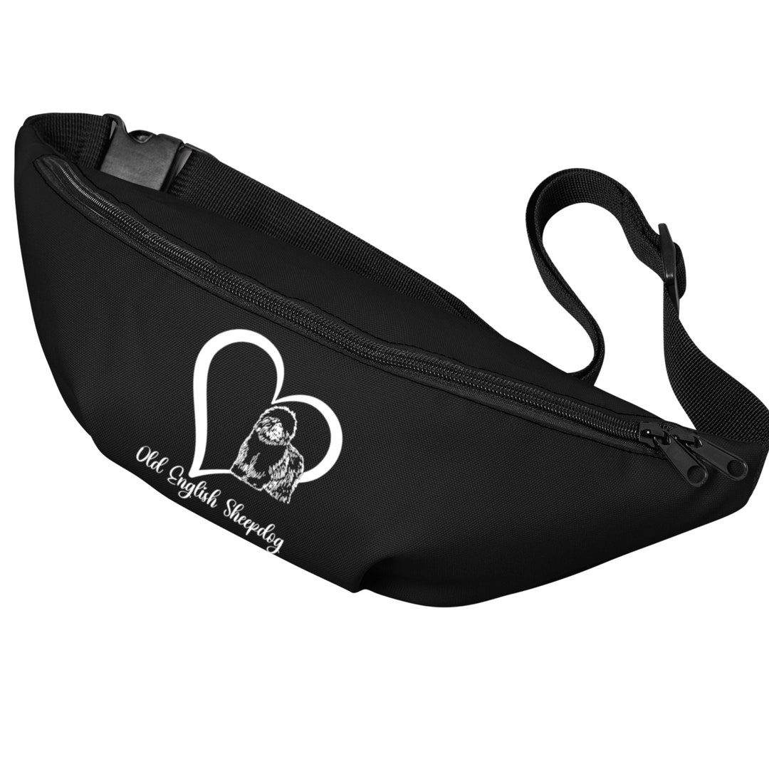 Fanny Pack, Crosssbody Bag, Old English Sheepdog, Dog Fanny Pack,travel