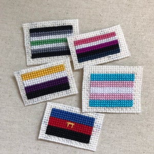 Queer Flag Cross Stitch Pattern 11 LGBT Flag Designs image 4