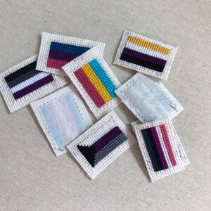 Queer Flag Cross Stitch Pattern 11 LGBT Flag Designs image 3