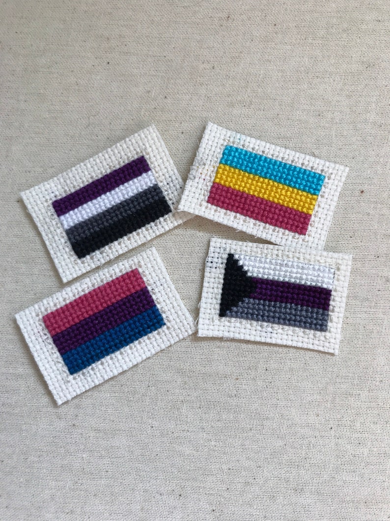 Queer Flag Cross Stitch Pattern 11 LGBT Flag Designs image 2