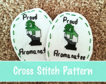 Aromanatee Cross Stitch Pattern with Finishing Instructions