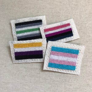 Queer Flag Cross Stitch Pattern 11 LGBT Flag Designs image 5