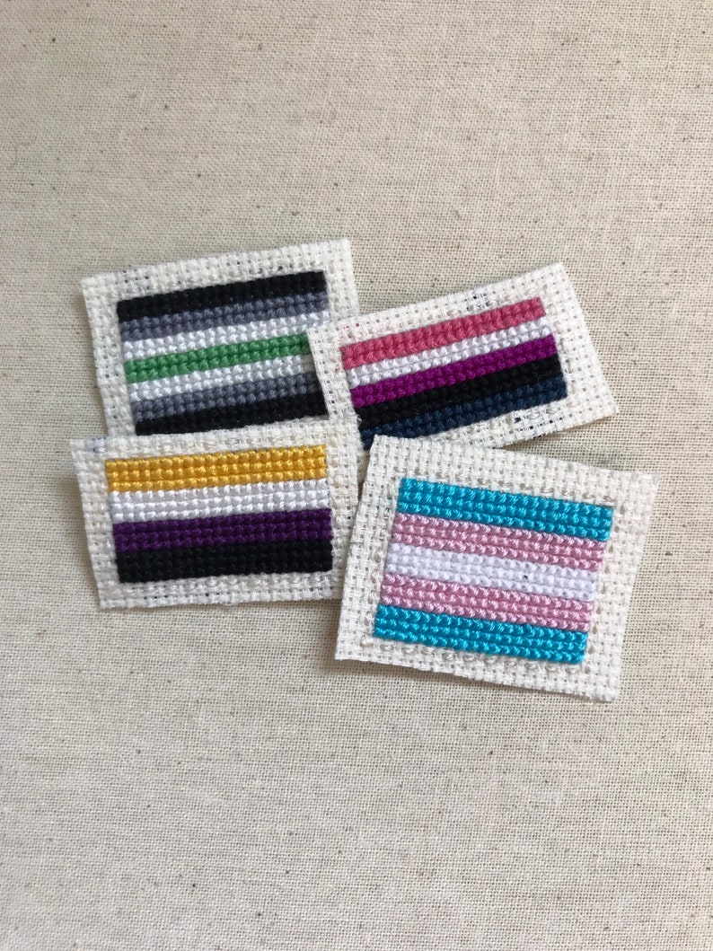 Queer Flag Cross Stitch Pattern 11 LGBT Flag Designs image 5