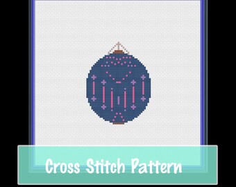 Bi Christmas Ball Cross Stitch Pattern