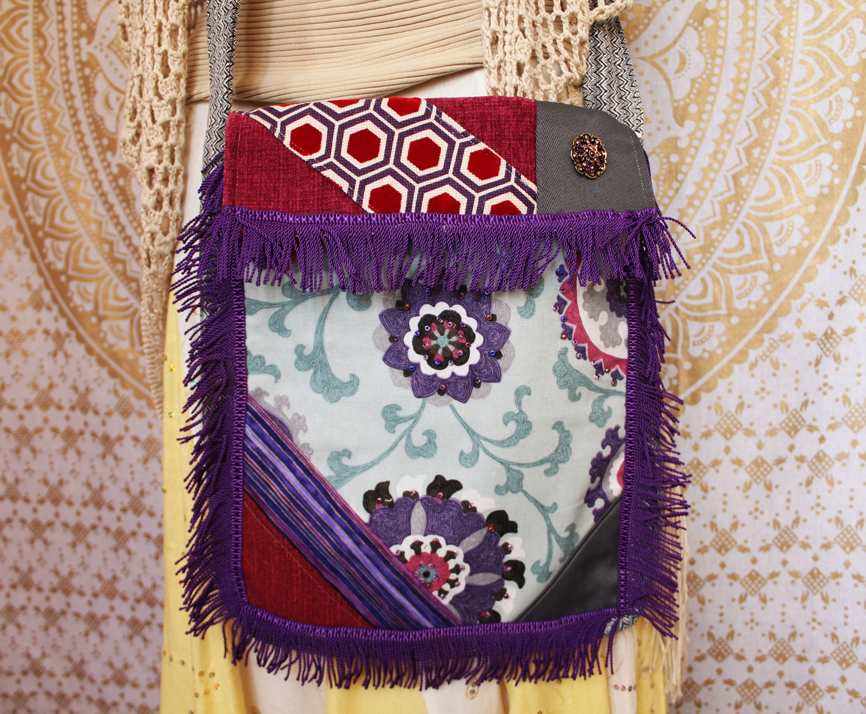 Boho Cross Body Handbag Boho Gypsy Bag Hippie Boho Bag - Etsy UK