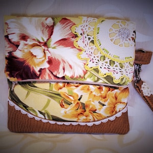 boho clutch purse, boho  clutch, shabby chic clutch, floral clutch purse, fabric clutch, designer clutch, ecofriendly clutch purse, clutch