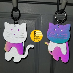 Reflective Cat Keychain