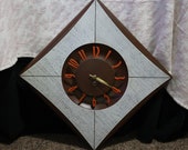1970s MCM Burwood Productions - Wind up - Wall Clock