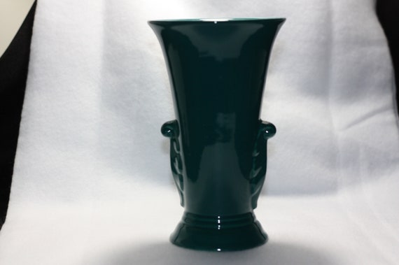 Hyalyn Hunter Green Vase 608 Etsy