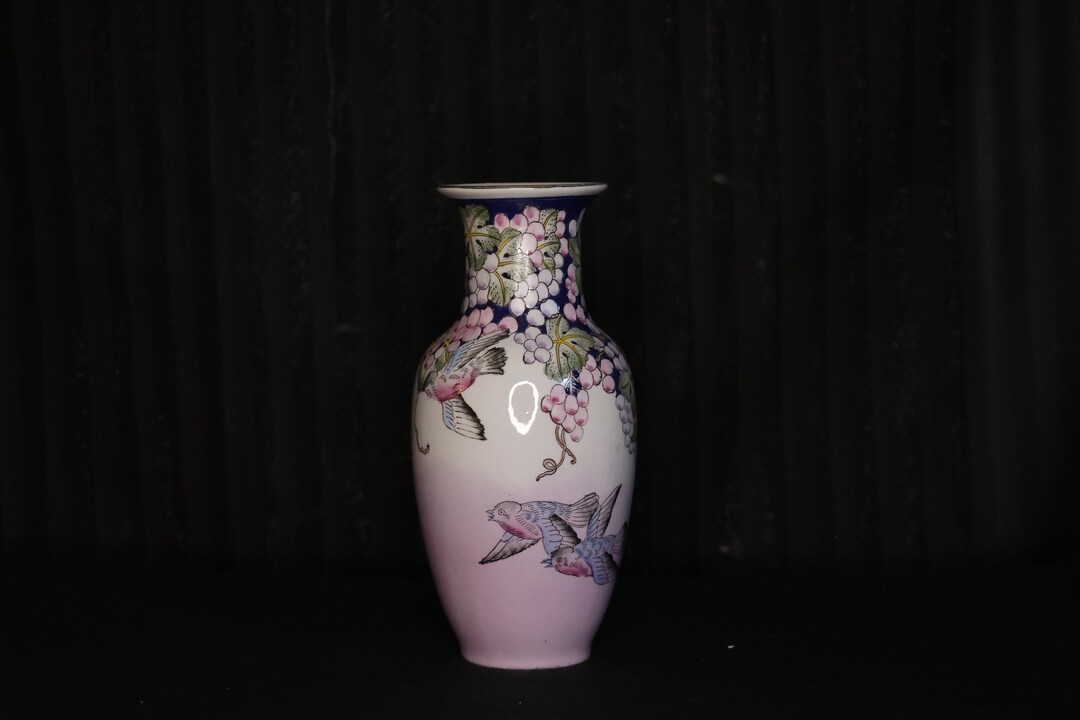 Toyo Japan BEAUTIFUL Porcelain Vase Purple / Lavender With Etsy