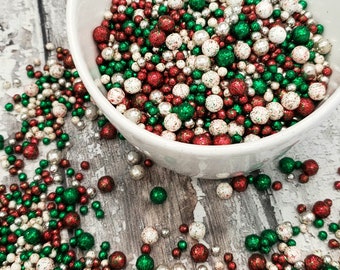 Christmas Sprinkle Wreath - edible sprinkles
