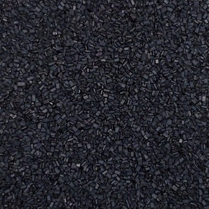 Black chunky sugar, edible sprinkles, cake sprinkles, cookie sprinkles
