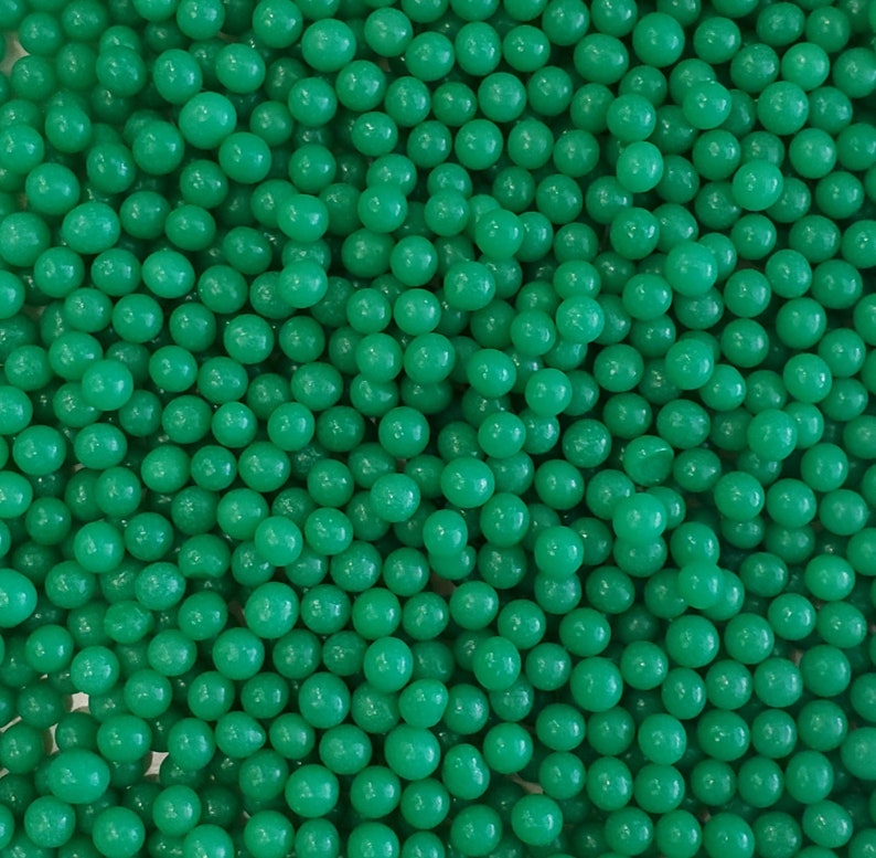 Green 6mm Sugar Pearls edible sprinkles cake sprinkles Etsy