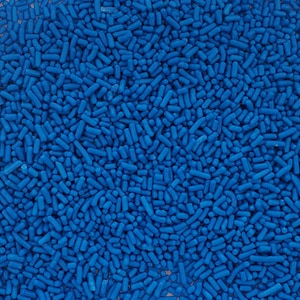 Royal blue jimmies, sprinkles, cake sprinkles, cookie sprinkles