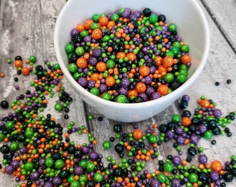 Halloween Sprinkle Wreath - edible sprinkles