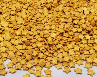 Gold star sprinkle shape-edible sprinkles
