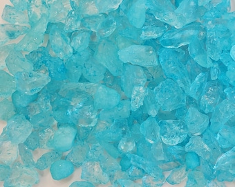 Blue sugar rocks, edible sprinkles, cake sprinkles, cookie sprinkles