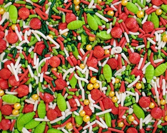 Christmas Ornaments-edible sprinkles-4oz