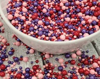 Red, pink & purple sprinkle wreath mix