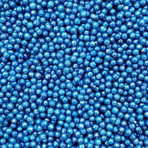 Blue 4mm glitter pearls, sprinkles, cake sprinkles, cookie sprinkles