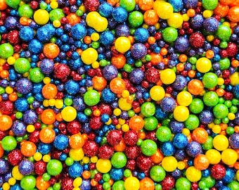 Rainbow Sprinkle Wreath Mix, glitter sprinkles, cookie sprinkles, cake sprinkles, custom sprinkles