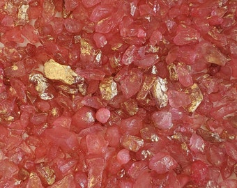 Coral sugar rocks, edible sprinkles, cake sprinkles, cookie sprinkles