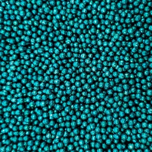 Peacock 4mm glitter pearls, sprinkles, cake sprinkles, cookie sprinkles