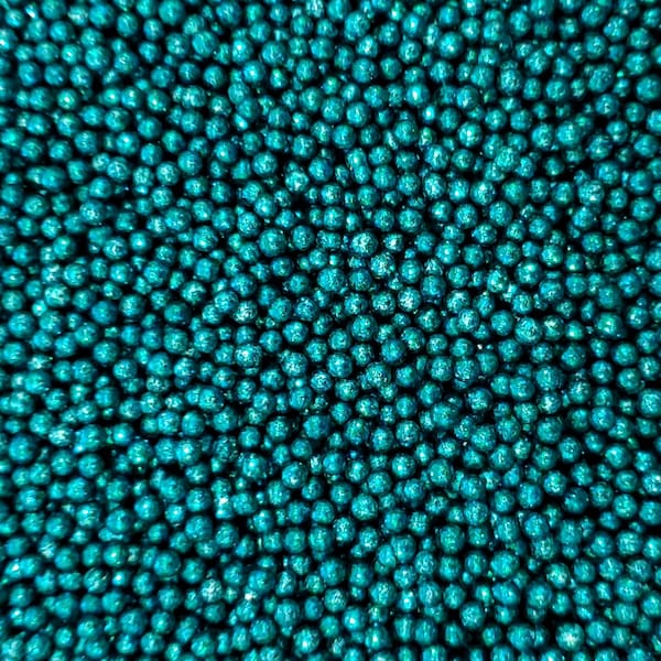 Peacock 4mm glitter pearls, sprinkles, cake sprinkles, cookie sprinkles