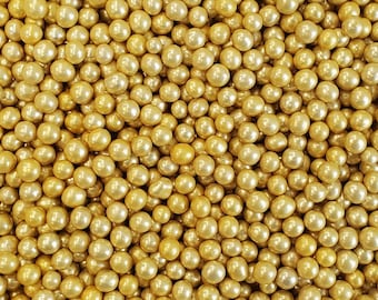 6mm Gold dragees