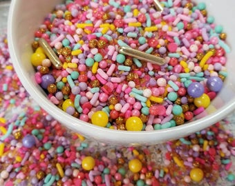 Donut Worry-Be Happy - edible sprinkles  - 4oz