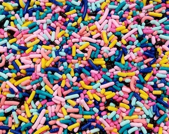 6oz colorful Jimmies-edible sprinkles
