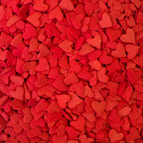 Jumbo Red Heart sprinkle shape-edible sprinkles