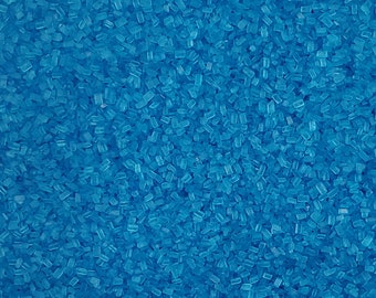 Blue chunky sugar, edible sprinkles, cake sprinkles, cookie sprinkles