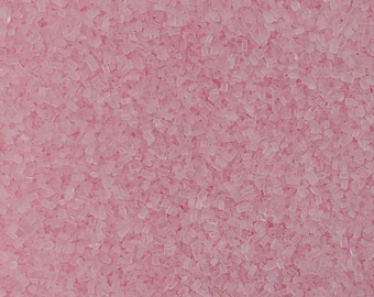 Pastel pink chunky sugar, edible sprinkles, cake sprinkles, cookie sprinkles