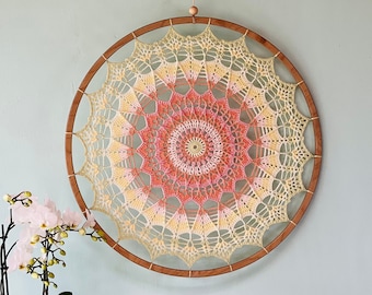 Mandala Crochet PATTERN, MARYNKA Mandala 50 cm, Lace Mandala Pattern