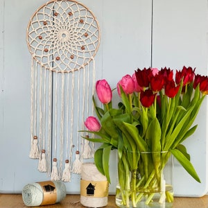 Patrón de crochet para atrapasueños de mandala Boho Simplicity (descarga en PDF)