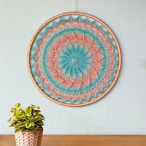 Mandala Crochet PATTERN, LUDWIKA Mandala 60 cm PATTERN