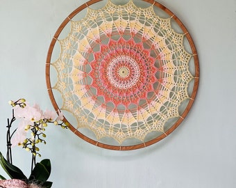 Mandala Crochet PATTERN, MARYNKA Mandala 50 cm, Lace Mandala Pattern