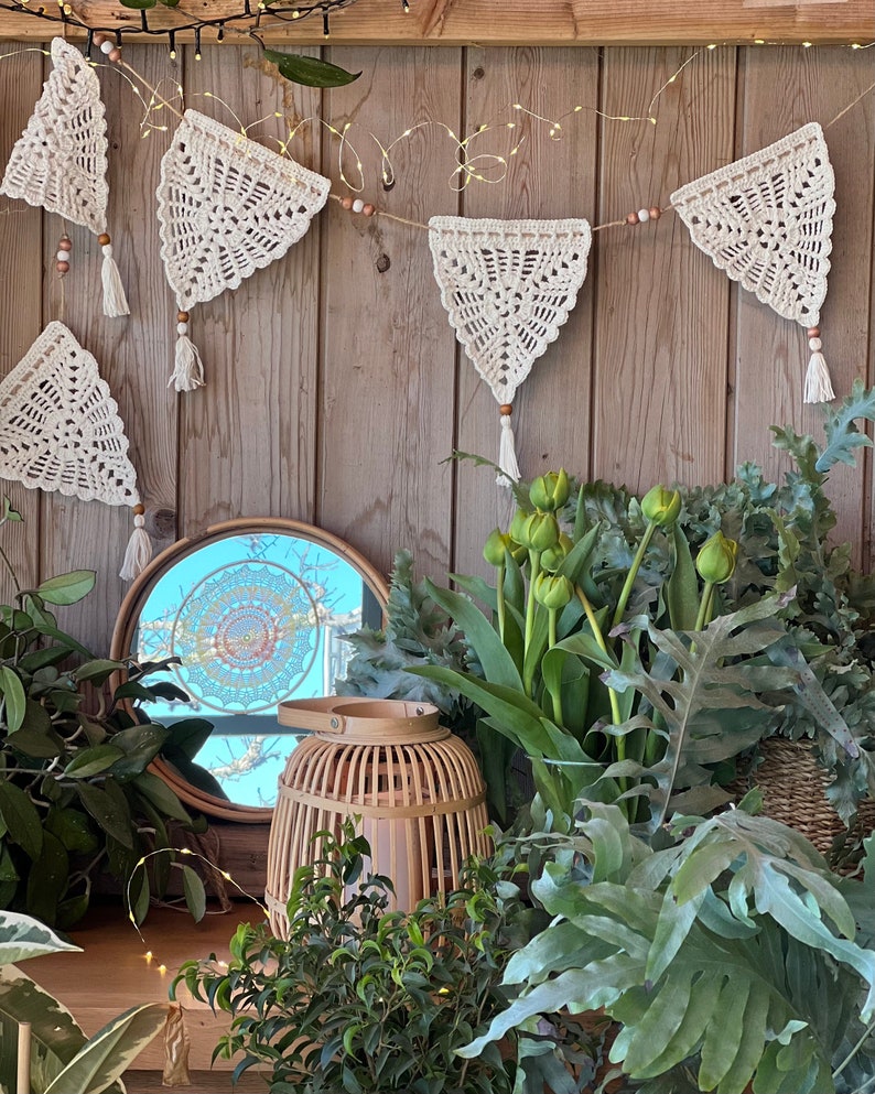 Boho Slingers Crochet PATTERN I Boho Bunting Crochet Pattern I Boho Garland Crochet Pattern image 8