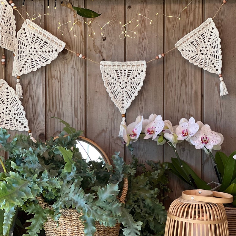 Boho Slingers Crochet PATTERN I Boho Bunting Crochet Pattern I Boho Garland Crochet Pattern image 10