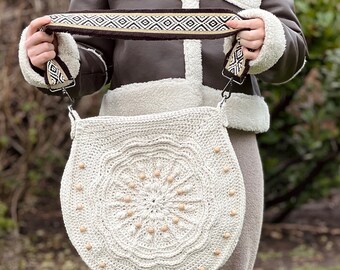 Boho Flower Bag Crochet PATTERN