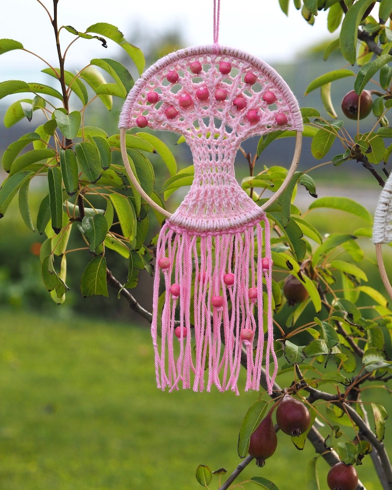 TREE of LIFE Crochet PATTERN, Tree of Life Dreamcatcher, Wall Hanging image 5