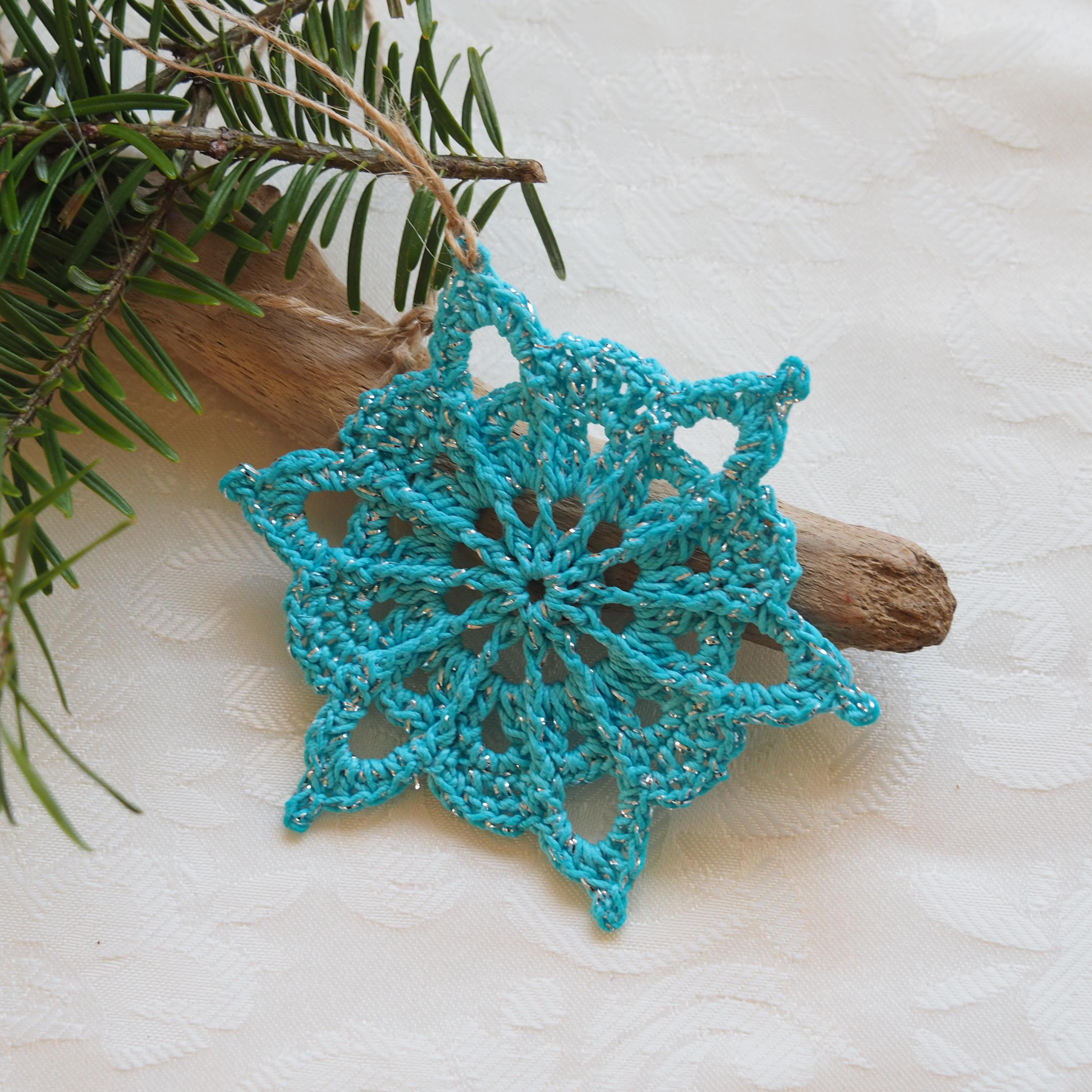 Snowflake Lace Pattern Snowflake Crochet Pattern: Frosted Lace Christmas Decor - ENGLISH Only ...