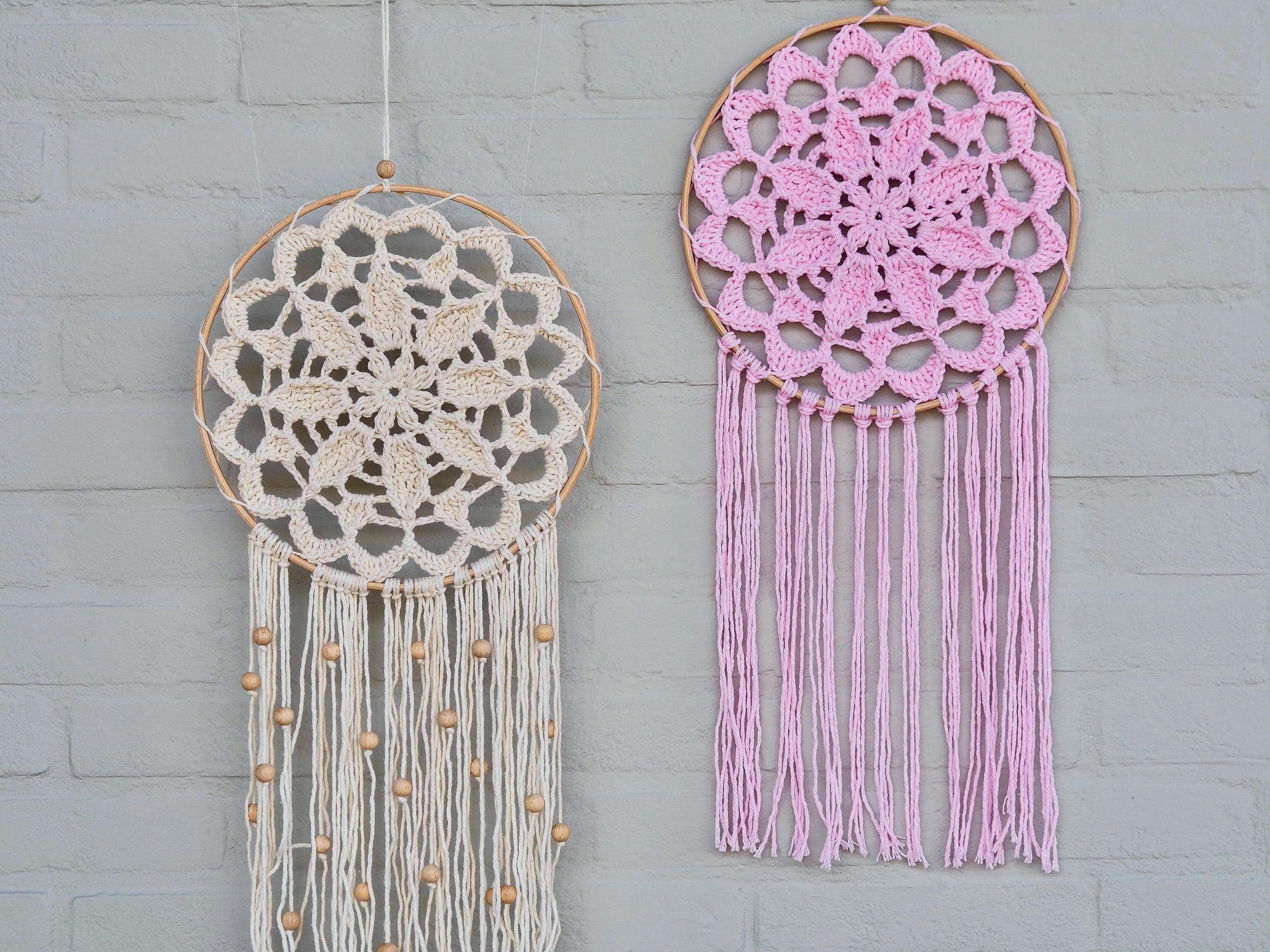 Crochet Mandala Pattern, Dreamcatcher Wall Hanging (PDF Download