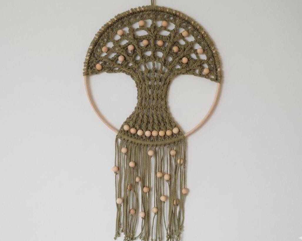 Tree of Life Dreamcatcher Wall Hanging Pattern