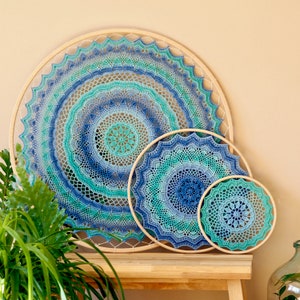 Mandala Crochet PATTERN I Pattern OCEAN BREEZE Mandala I Mandala Pattern in two sizes: 40 cm and 70 cm