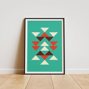 Arte Geométrico Abstracto / Arte Minimalista / Arte Nativo / Póster de Decoración / Arte Retro Vintage / Arte Murale / Arte Tradicional