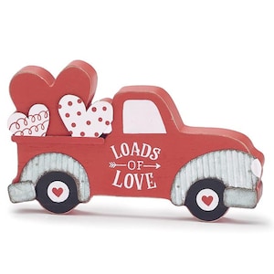 Loads of love truck shelf sitter, wooden decor, love truck
